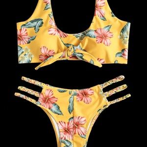 NWT Zaful Floral Bikini